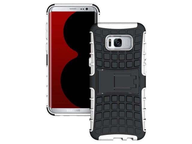 WHITE GRENADE GRIP SKIN HARD CASE COVER STAND FOR SAMSUNG GALAXY S8 PLUS, S8+