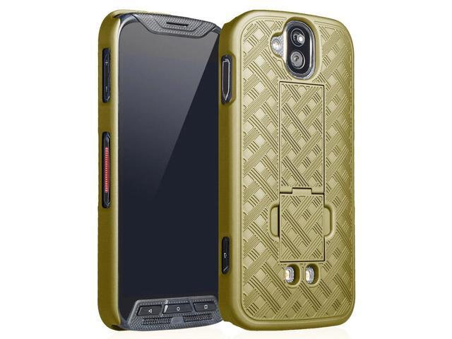 Champagne Gold Kickstand Case Hard Cover for Kyocera Duraforce Pro E6810/E6820