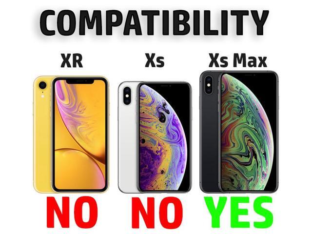 Black Kickstand Case Cover + Belt Clip Holster for Apple iPhone Xs Max 6.5'