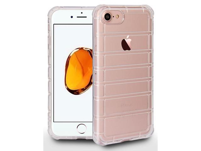 Clear Airbag Cushion TPU Flexible Grip Case Cover for iPhone SE 2022/2020, 8, 7