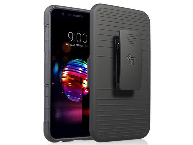 Black Case Clip Magnetic Mount for LG K30, Phoenix Plus, Premier Pro, Harmony 2