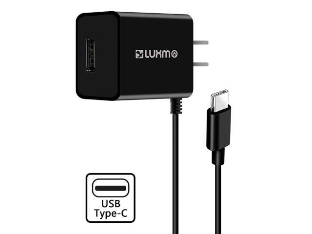 Black 2.1A USB TYPE-C TRAVEL WALL CHARGER WITH USB PORT FOR SONIM XP5s, XP8