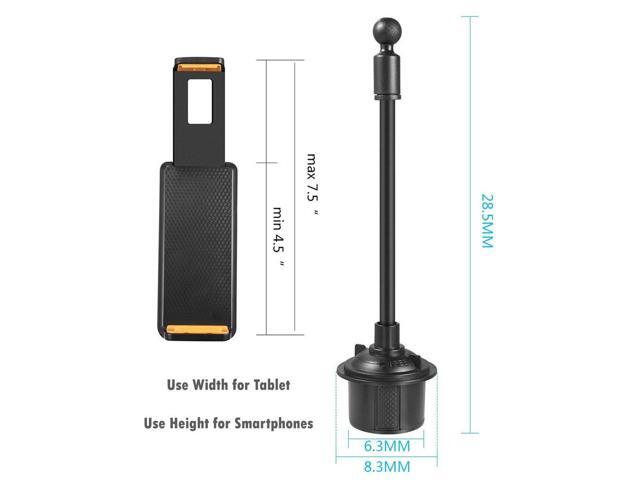 Car Cup Holder Phone Mount for Sonim XP8, XP5, XP5s, CAT s48c, DuraForce Pro 2