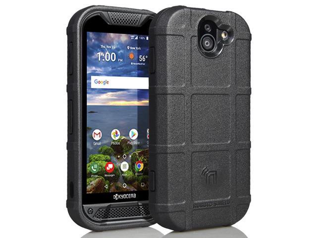 Black Tactical Rugged Shield Case Flexible Cover for Kyocera Duraforce Pro 2