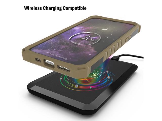 Brown Rugged Tri-Shield Case Cover Kickstand Strap for Apple iPhone 11 Pro Max