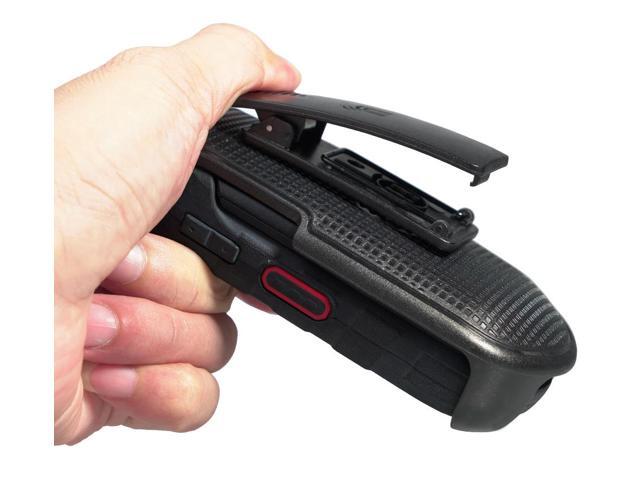 Black Belt Clip Holster Case Stand for Kyocera DuraXV LTE (Only E4610 E4710)