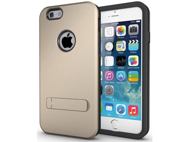 GOLD SLIM TOUGH SHIELD MATTE ARMOR HYBRID CASE COVER SKIN FOR iPHONE 6 4.7'