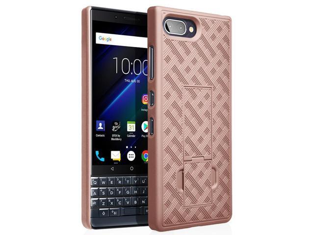 Rose Gold Pink Kickstand Case Hard Cover for BlackBerry Key2 LE