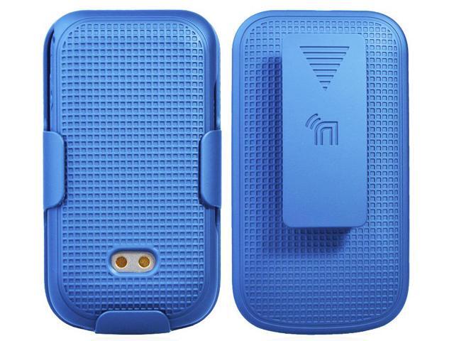 Cobalt Blue Protective Case Cover + Belt Clip Holster for Sonim XP3 (XP3800)