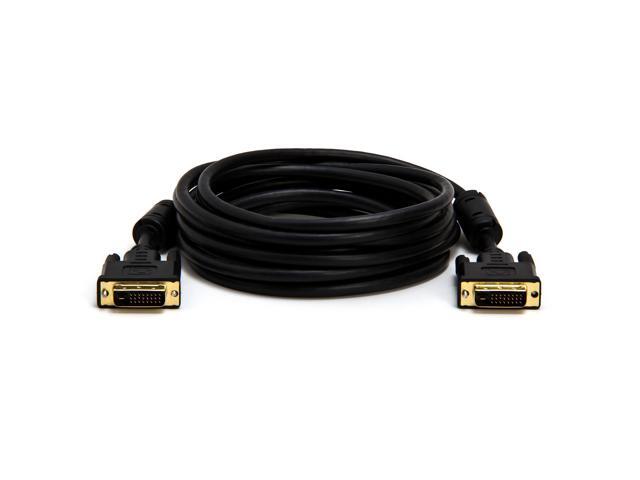 Cmple DVI to DVI Cable Dual Link Gold Plated - (DVI Dual Link Cable/DVI D Cable) for Laptop, Projector, HDTV - 15 Feet