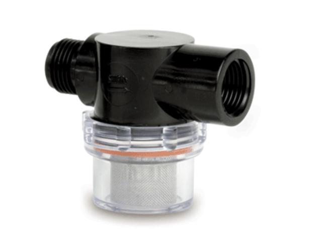SHURFLO TWIST ON STRAINER 1/2 PIPE INLET CLEAR BOWL