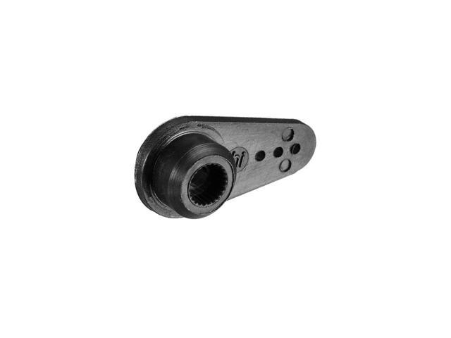 Plastic Servo Arm 24T Black, 3mm Hole Single / Double Arm for 1 Set