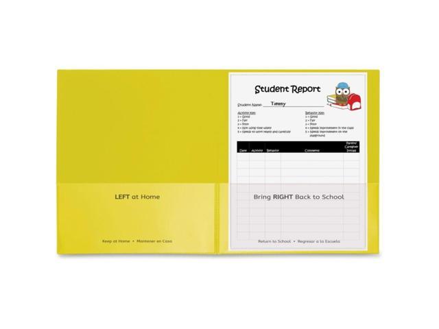 C-Line Classroom Connector Folders 9'x11-3/4' 25/BX Yellow 32006