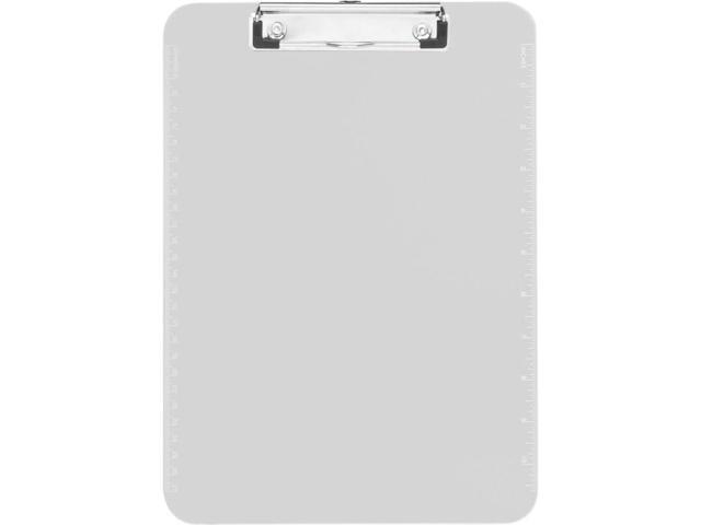 Business Source Clipboard Plastic w/Flat Clip 9'x12' Clear 01869