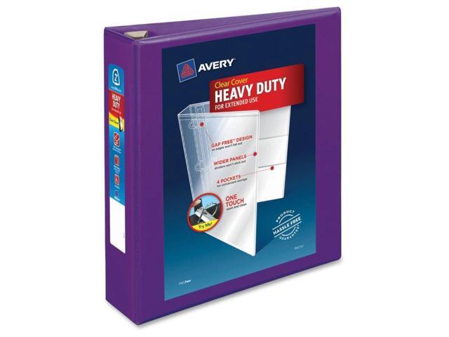 Avery Heavy-Duty View Binder w/Locking EZD Rings 2' Cap Purple 79777