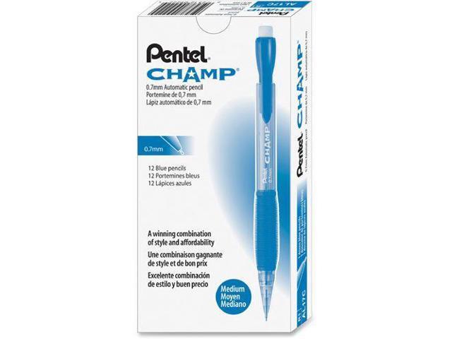 Pentel Champ Mechanical Pencil .7mm Blue Dozen AL17C