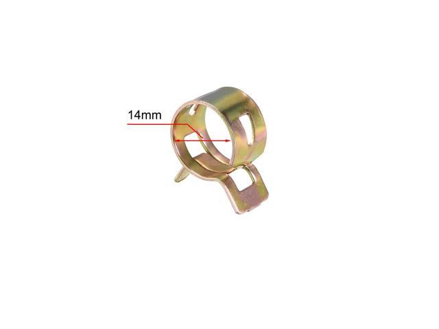 Hose Clamp, 14mm Spring Band Type Clips for Fuel Line Replacement, 50pcs