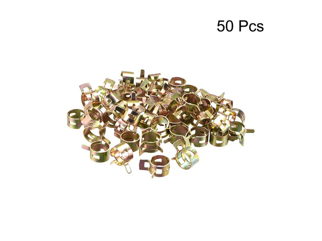 Hose Clamp, 14mm Spring Band Type Clips for Fuel Line Replacement, 50pcs
