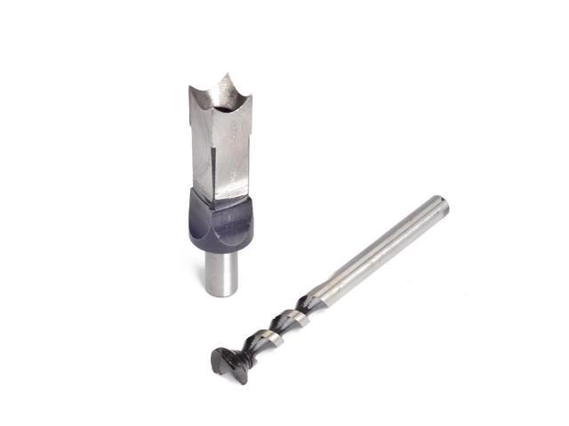 ELECALL 25mm 1'' Woodworking Square Hole Bits Drill Mortising Chisel Set 25mm/ 1' Mortiser Drills Bit Set