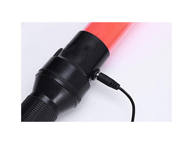 iMBAPrice 21' Long Traffic Safety Rechargeable Flashing LED Light Control Wand Baton Flashlight with Blinking and Steady