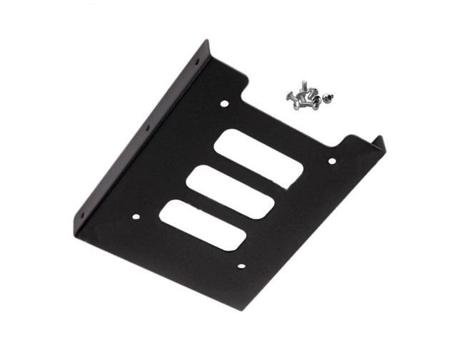 iMBAPrice 2.5' to 3.5' Bay SSD/HDD Notebook Hard Disk Drive Mounting Bracket Adapter Tray Kit - Black