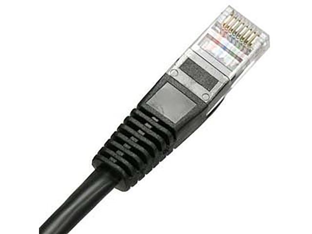 iMBAPrice - Snagless Cat6 Ethernet Network Patch Cable RJ45 (1 Feet, Black)