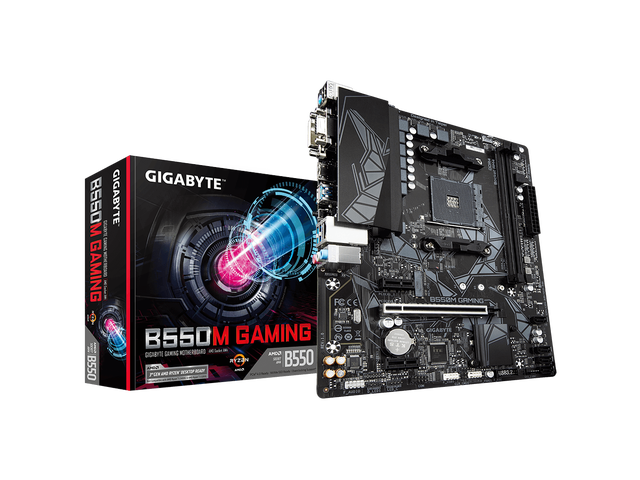Gigabyte B550M GAMING Motherboard CPU AM4 AMD Ryzen DDR4 DVI VGA HDMI Gaming LAN