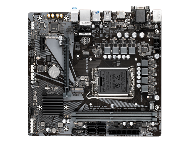 Gigabyte H610M H DDR4 Motherboard CPU SOCKET LGA1700 Intel HDMI VGA GbE LAN