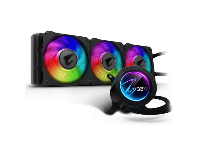 Gigabyte AORUS LIQUID COOLER 360 GP-ALQCO360 RGB Fusion 2.0 Triple 120mm ARGB Fans