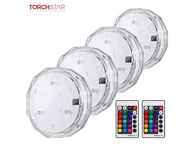 Photos - Light Bulb TORCHSTAR Waterproof Submersible LED Light, Remote Controlled Battery Oper