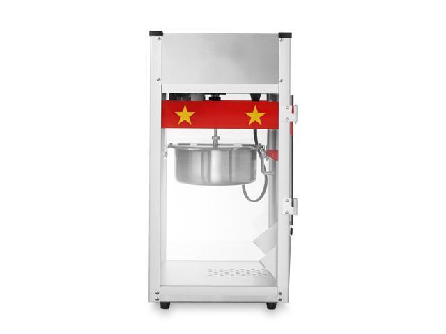 Olde Midway Commercial Popcorn Machine Maker Popper with 8-Ounce Kettle - Red