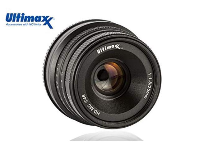 ultimaxx 25mm f/1.8 manual lens for sony e-mount (nex) mirrorless cameras a7iii a9 nex 3 3n 5 nex 5t nex 5r nex 6 7 a5000 a5100