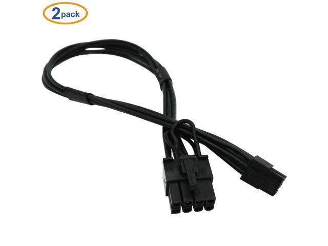 COMeap Mini 6 Pin to 8 Pin PCI Express Video Card Power Adapter Cable for Mac Pro Tower/Power Mac G5 14-inch(35cm) (Pack of 2)