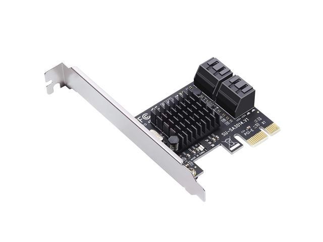 PCIe SATA Card 4 Port,Marvell 9215 Non-Raid 6Gbps PCI Express to SATA 3.0 Ports Expansion Controller,Boot as System Disk, for Desktop PC Support...