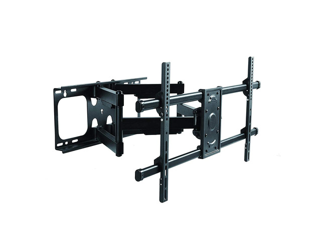 Premium Secure Mount - Heavy Duty Dual Arm Articulating TV Wall Mount Bracket for Samsung 50' 55' 65' 70' 75' 82' 86' 90' Televisions - Tilt &...