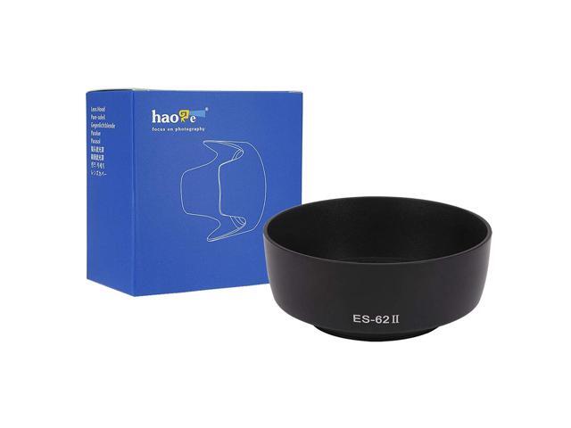 Haoge Reversible Camera Lens Hood Compatible with Canon EOS EF 50mm f/1.8 II Lens Replaces Canon ES-62