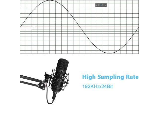USB Microphone Kit 192KHZ/24BIT Plug & Play MAONO AU-A04 USB Computer Cardioid Mic Podcast Condenser Microphone with Professional Sound Chipset for...