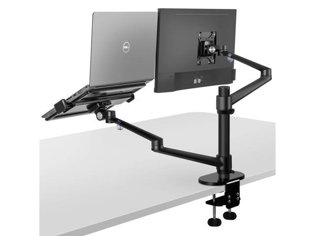viozon Monitor and Laptop Mount, 2-in-1 Adjustable Dual Arm Desk Mounts,Single Desk Arm Stand/Holder for 17 to 32 Inch LCD Computer Screens, Extra...