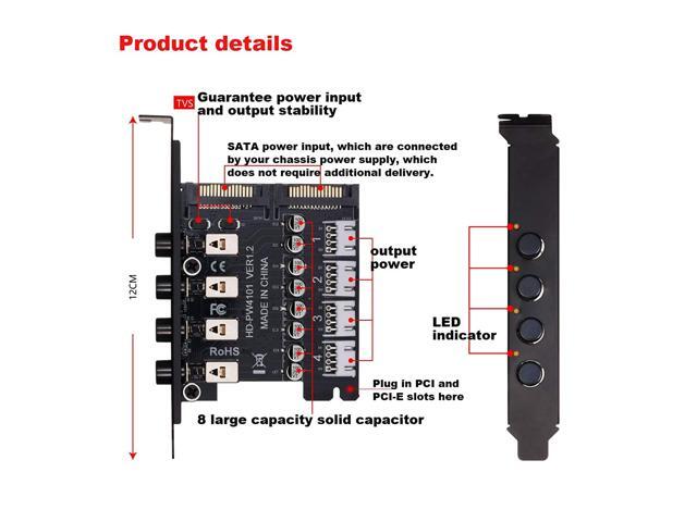 Hard Drive Power Switch Module for 2.5 inch/3.5 inch SATA HDD/SSD, with TVS protection. SATA Switch, HDD Power Switch Hard Drive Selector,Controls...