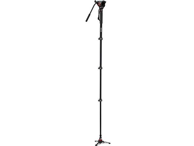 Manfrotto Xpro Aluminum Video Monopod with 500 Series Video Head, Black (MVMXPRO500US)