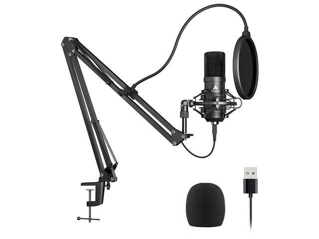 USB Microphone Kit 192KHZ/24BIT Plug & Play MAONO AU-A04 USB Computer Cardioid Mic Podcast Condenser Microphone with Professional Sound Chipset for...