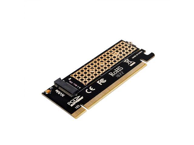 NVME Adapter with Heat Sink fo M.2 NVME (M-Key) SSD to PCIE 3.0 X16 Expansion Card