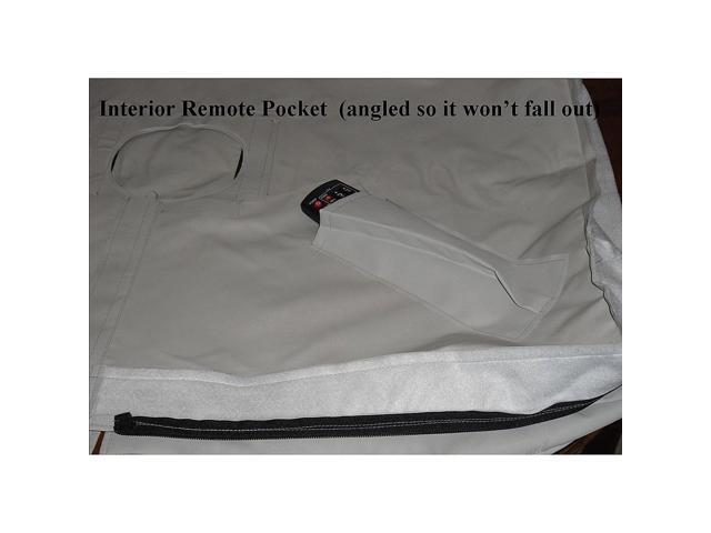 Solaire - Outdoor TV Cover for Most Flat-Screen TVs Up to 70" - Neutral Gray - image 11