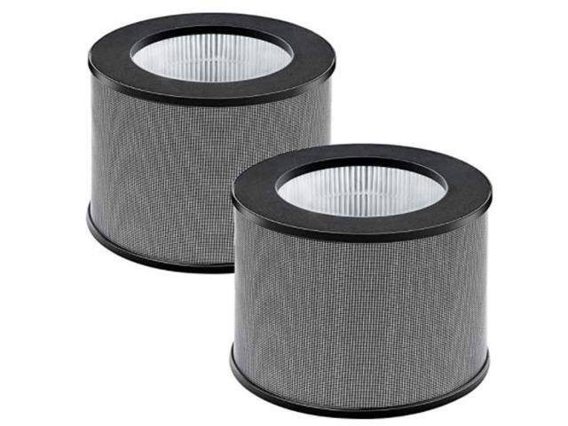 Nyemo TT-AP006 HEPA Replacement Filter Compatible with Black TT-AP006 Air Purifier, 3-in-1 H13 True HEPA with Activated Carbon Pre-Filter, 2 Pack