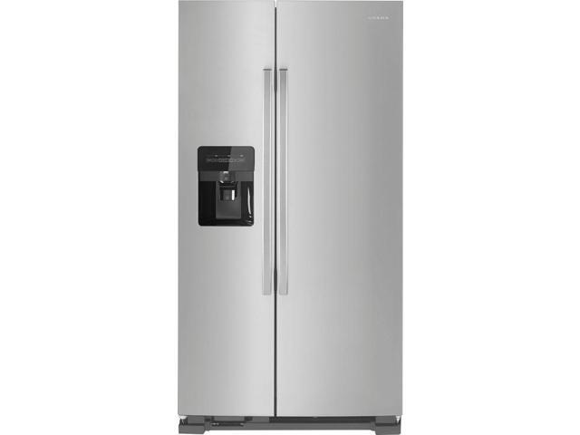 Amana - 21.4 Cu. Ft. Side-by-Side Refrigerator - Stainless Steel - image 2