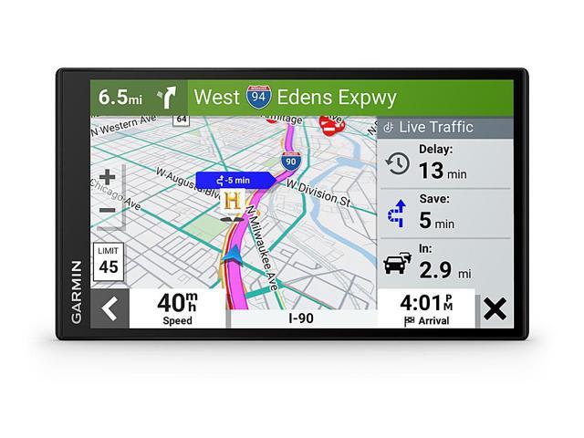Garmin - DriveSmart 76 7" GPS with Built-In Bluetooth, Map Updates and Traffic Updates - Black - image 6