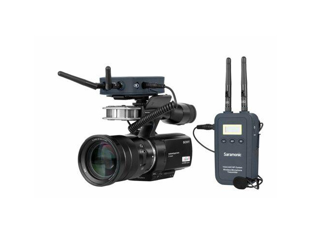 Saramonic VmicLink5 5.8GHz Hi-Fi Wireless Lavalier Microphone System with Bodypack Transmitter & Portable Receiver - for DSLR Cameras, Camcorders,...