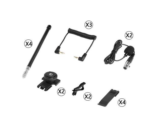 Saramonic Wireless VHF Lavalier Microphone Bundle with 2 Bodypack Transmitters, 2 Receivers, and 2-Ch Mixer for DSLR Cameras, Camcorders + More -...