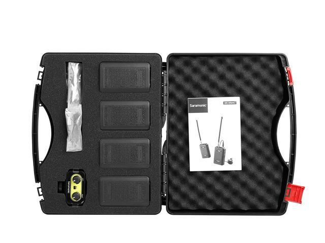 Saramonic Wireless VHF Lavalier Microphone Bundle with 2 Bodypack Transmitters, 2 Receivers, and 2-Ch Mixer for DSLR Cameras, Camcorders + More -...