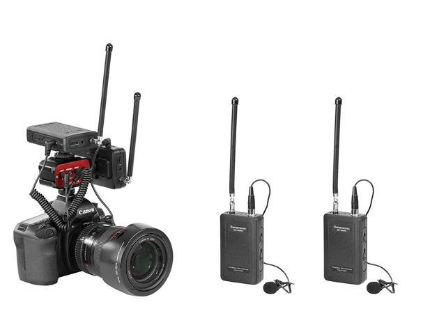 Saramonic Wireless VHF Lavalier Microphone Bundle with 2 Bodypack Transmitters, 2 Receivers, and 2-Ch Mixer for DSLR Cameras, Camcorders + More -...